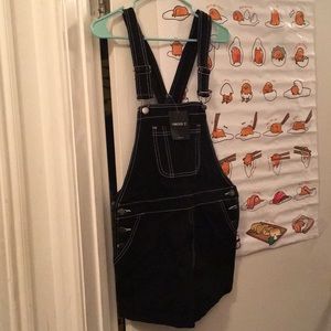 Forever21 black overalls